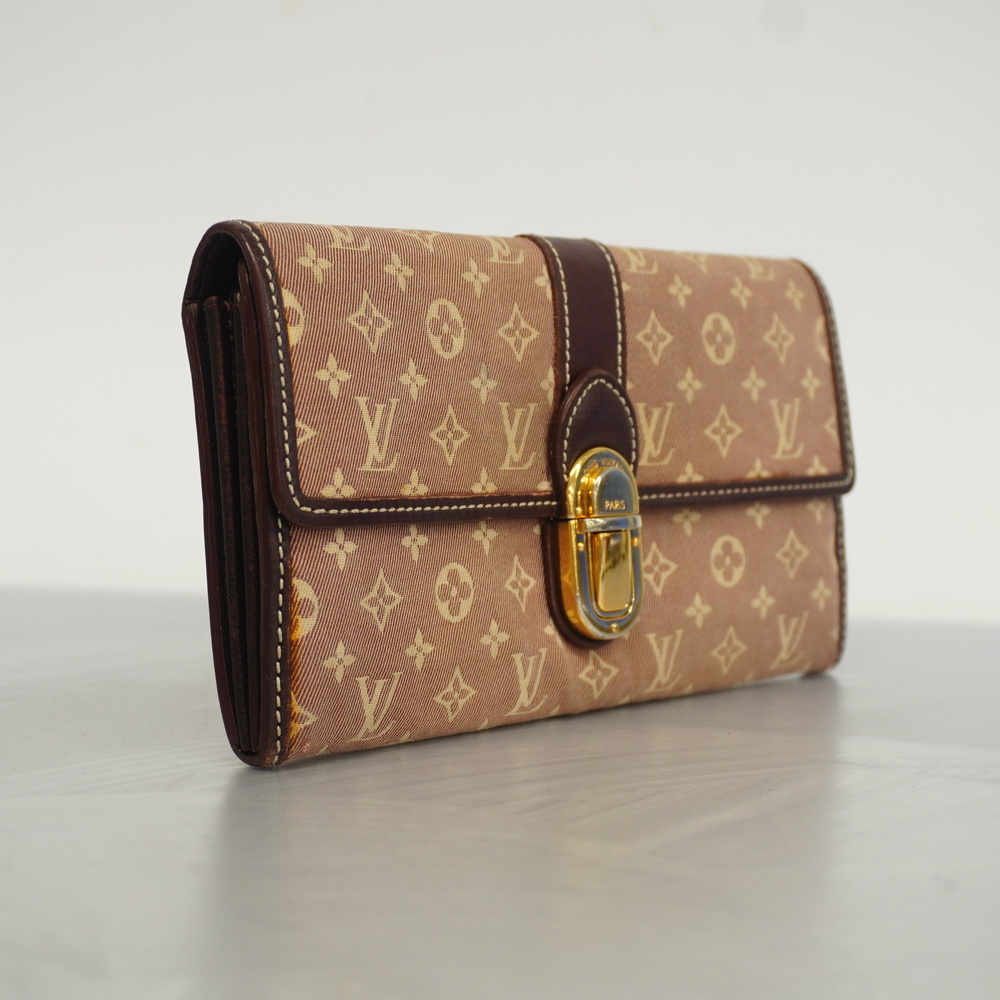 Auth Louis Vuitton Monogram Idylle M61734 Women's Long Wallet (bi-fold)  Sepia