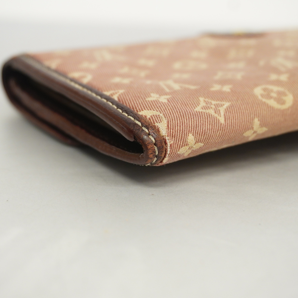 Auth Louis Vuitton Monogram Idylle M61734 Women's Long Wallet (bi-fold)  Sepia