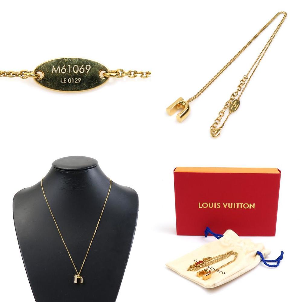Monogram necklace Louis Vuitton Gold in Metal - 37314268