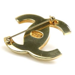 CHANEL Brooch Coco Mark Turnlock Metal Gold Unisex