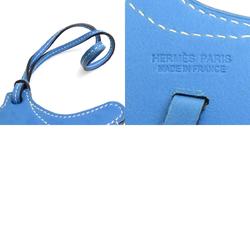 HERMES Charm Paddock Cell Leather Blue Unisex