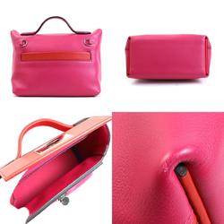 HERMES Handbag Crossbody Shoulder Bag Van Quatre 24/24 Mini Evercolor/Vaux Swift Rose Mexico x Rouge de Couu Ladies