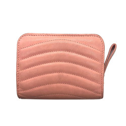 LOUIS VUITTON Bifold Wallet Love Lock Lutefeuille Compact Zip Leather Pink  Women's M63965