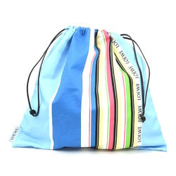 LOEWE Pouch Drawstring Bag DRAWSTRING POUCH Cotton Light Blue Multicolor Women's