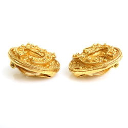 CHANEL earrings here mark metal gold ladies