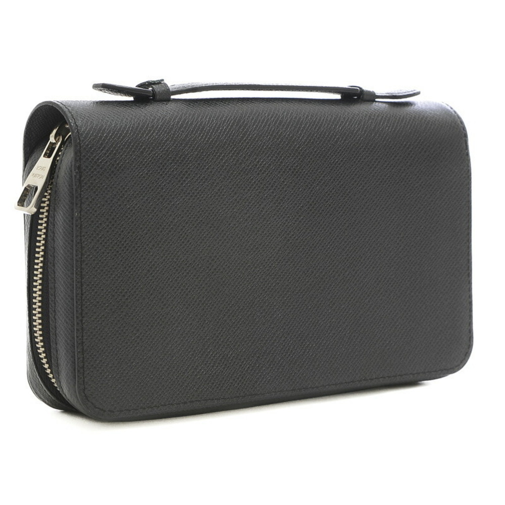 Louis Vuitton Taiga Zippy XL Round Zipper Long Wallet Noir M44275