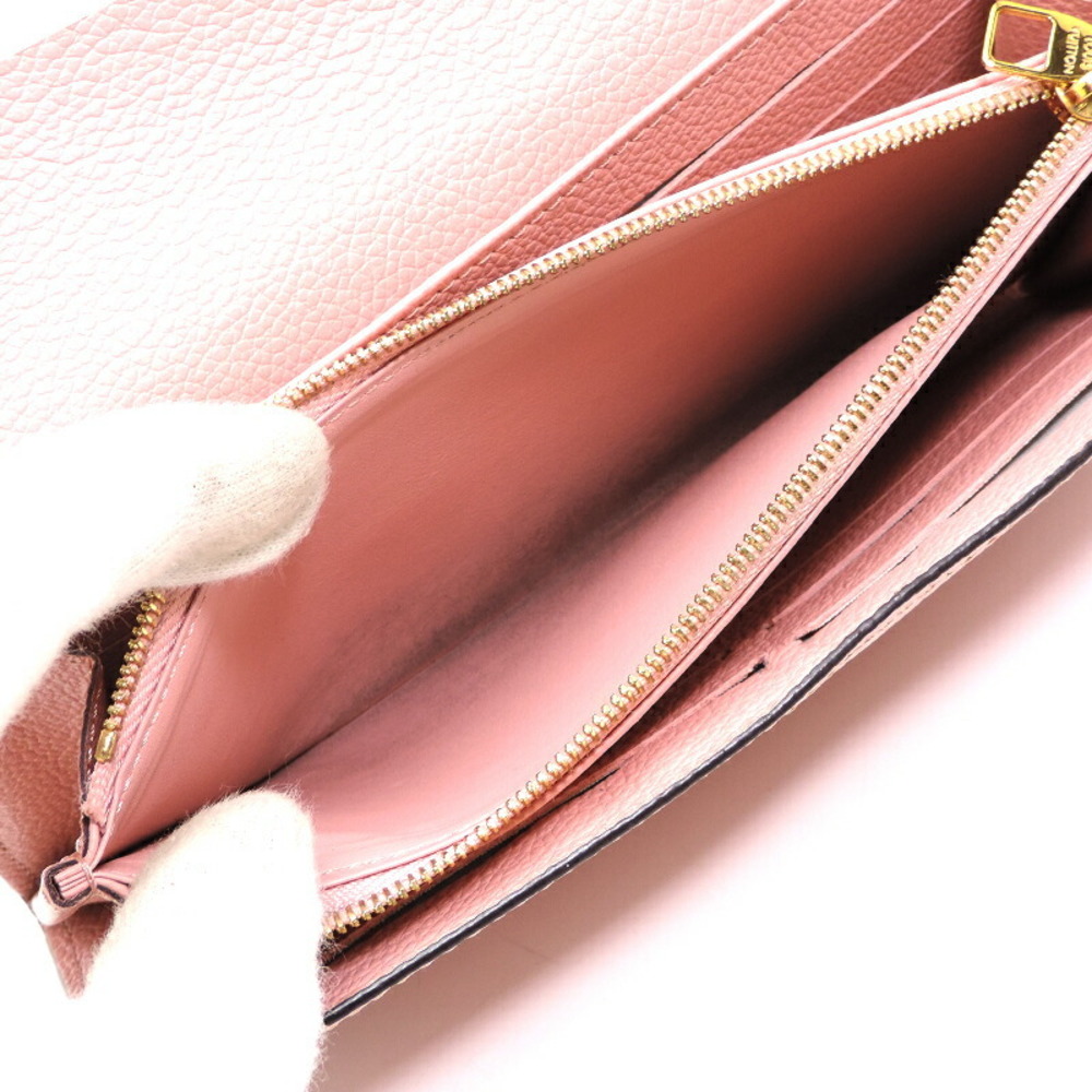 Louis Vuitton Portefeuille Sarah Women's Long Wallet M64082 Monogram  Empreinte Rose Poudre/Pink