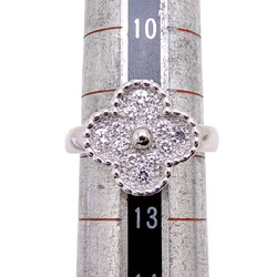 Van Cleef & Arpels #52 Alhambra Diamond Women's Ring VCAR026N00 750 White Gold No. 12