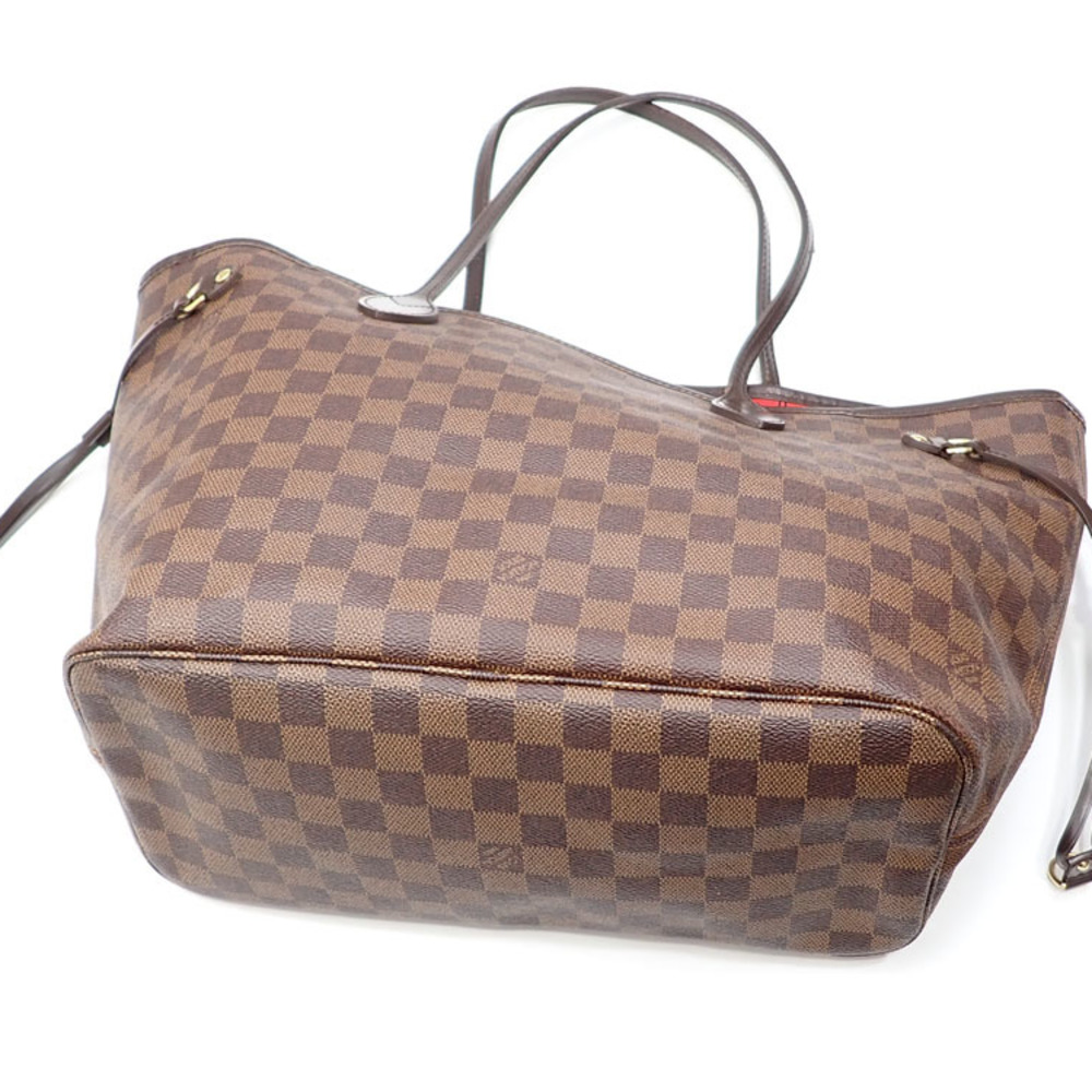 LOUIS VUITTON Neverfull MM Shoulder tote bag N51105 Damier Ebene Used LV