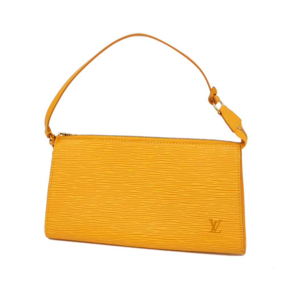 Auth Louis Vuitton Epi Pochette Accessoires M52959 Women's Pouch Jaune