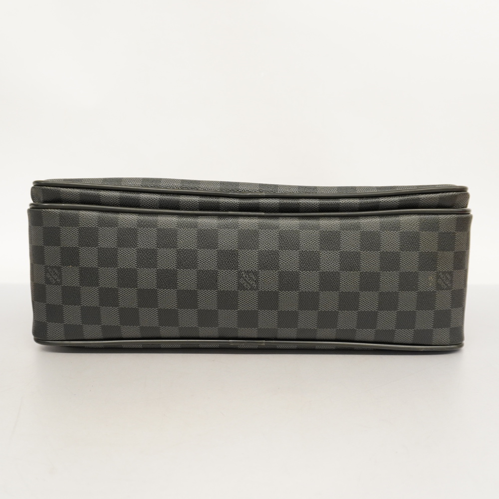 Auth Louis Vuitton Damier Graphite Ikar N23253 Men's Briefcase