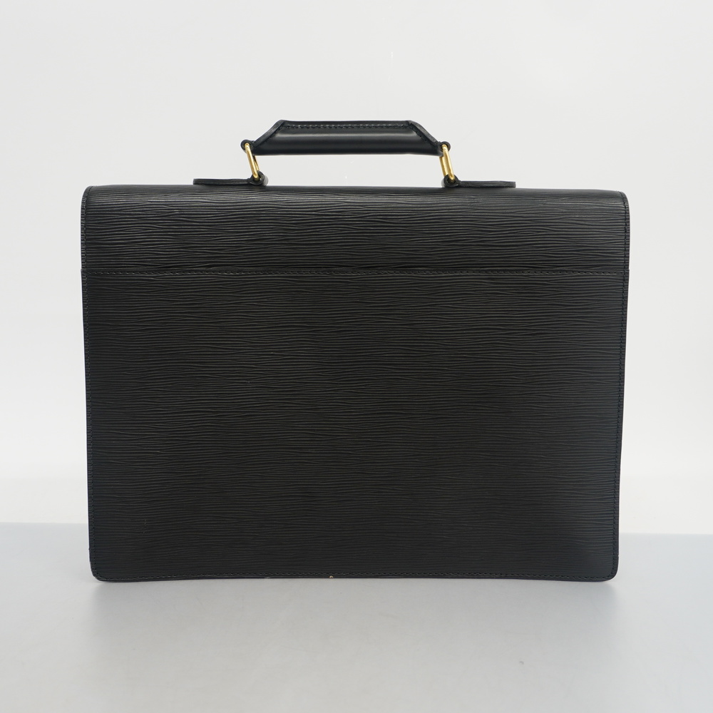 Auth Louis Vuitton Epi Serviette Ambassador M54412 Briefcase Noir