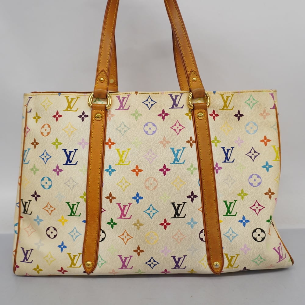 Louis Vuitton White Monogram Multicolore Aurelia GM Tote Bag