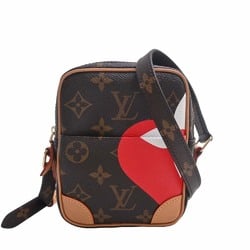LOUIS VUITTON M45078 Monogram Triangle Messenger Shoulder Bag Brown x  Turquoise