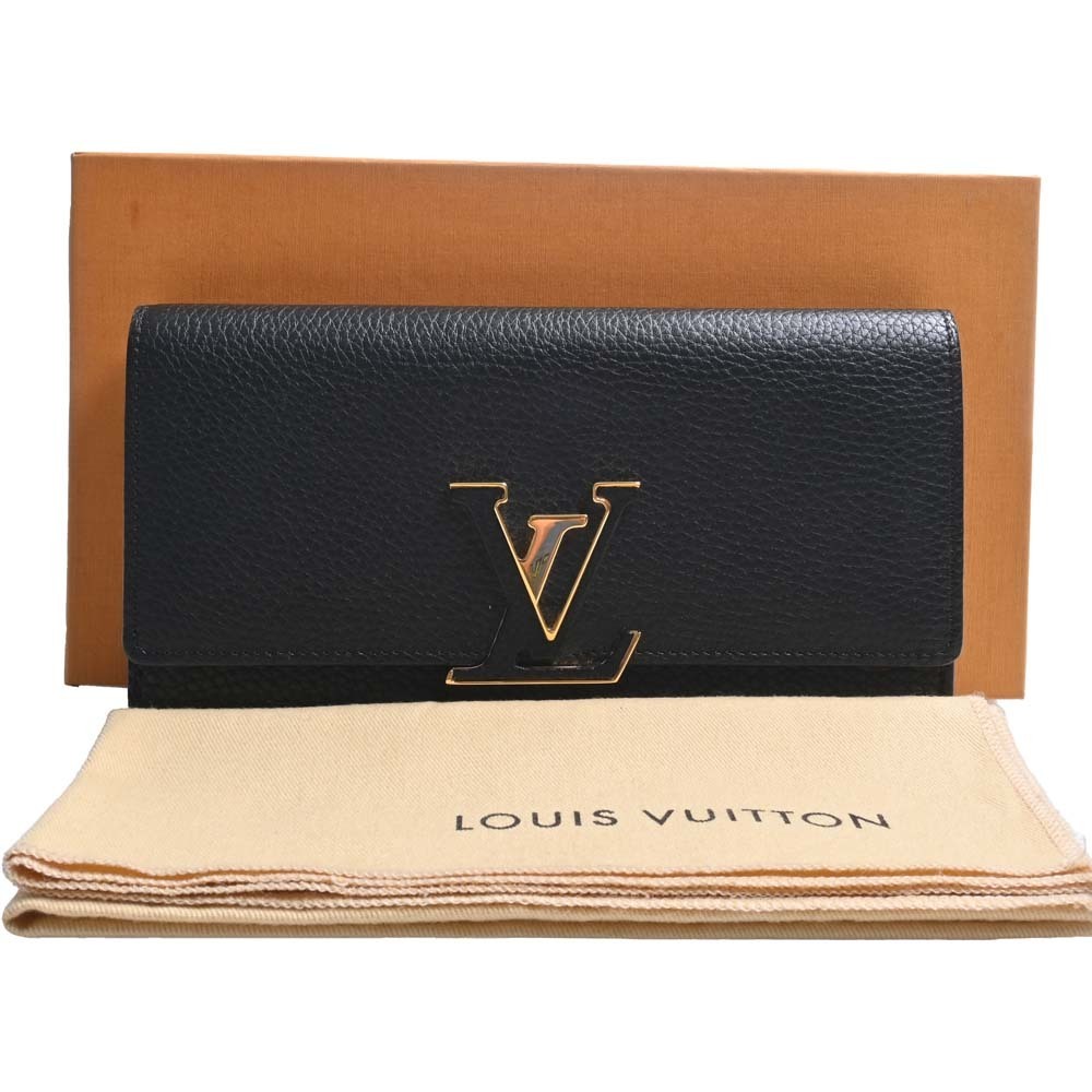Louis Vuitton Brown/Pink Taurillon Leather Capucines Wallet