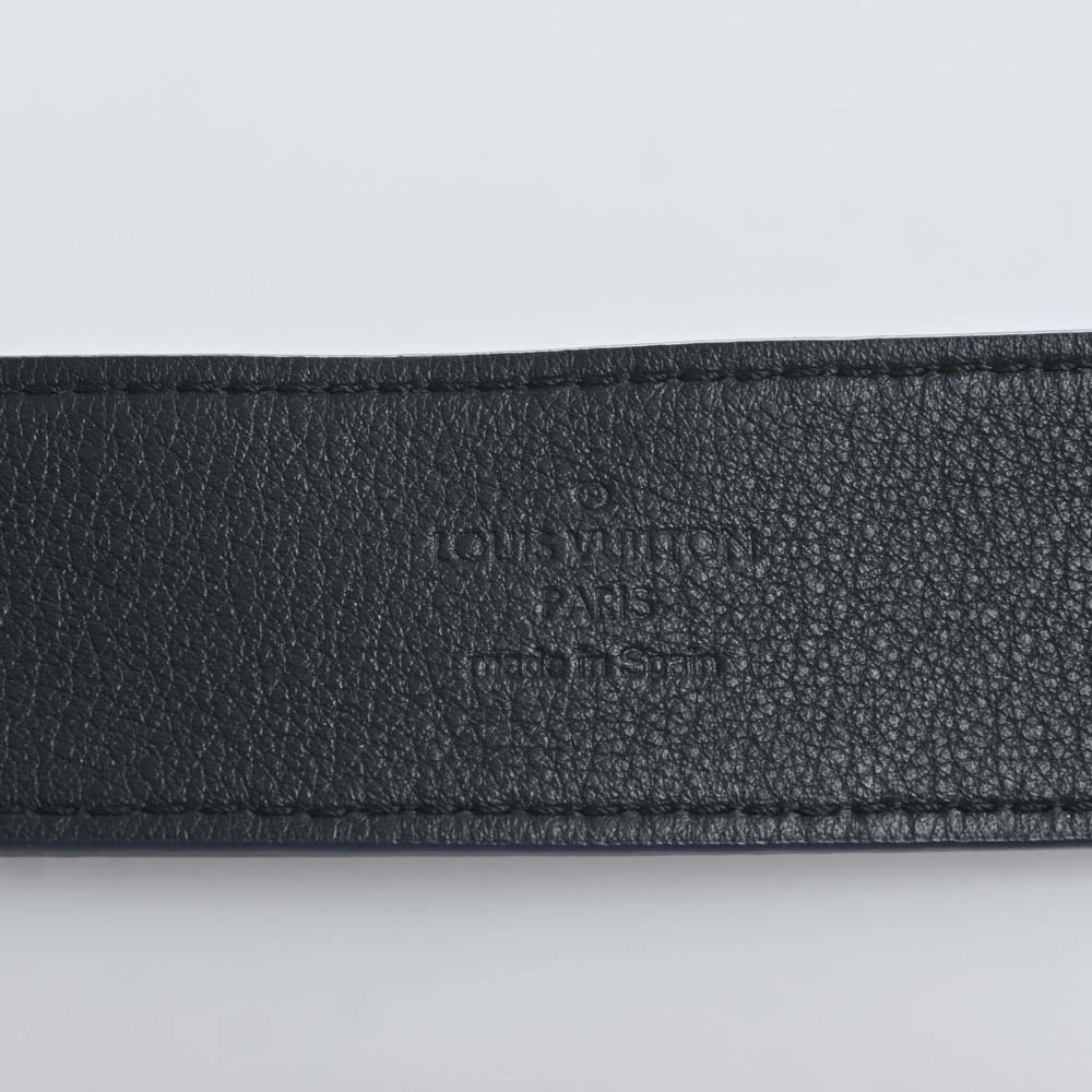 Louis Vuitton Leather Suntulle Pont Neuf Belt #90 36 M0172 Navy 100cm Men's  Auction