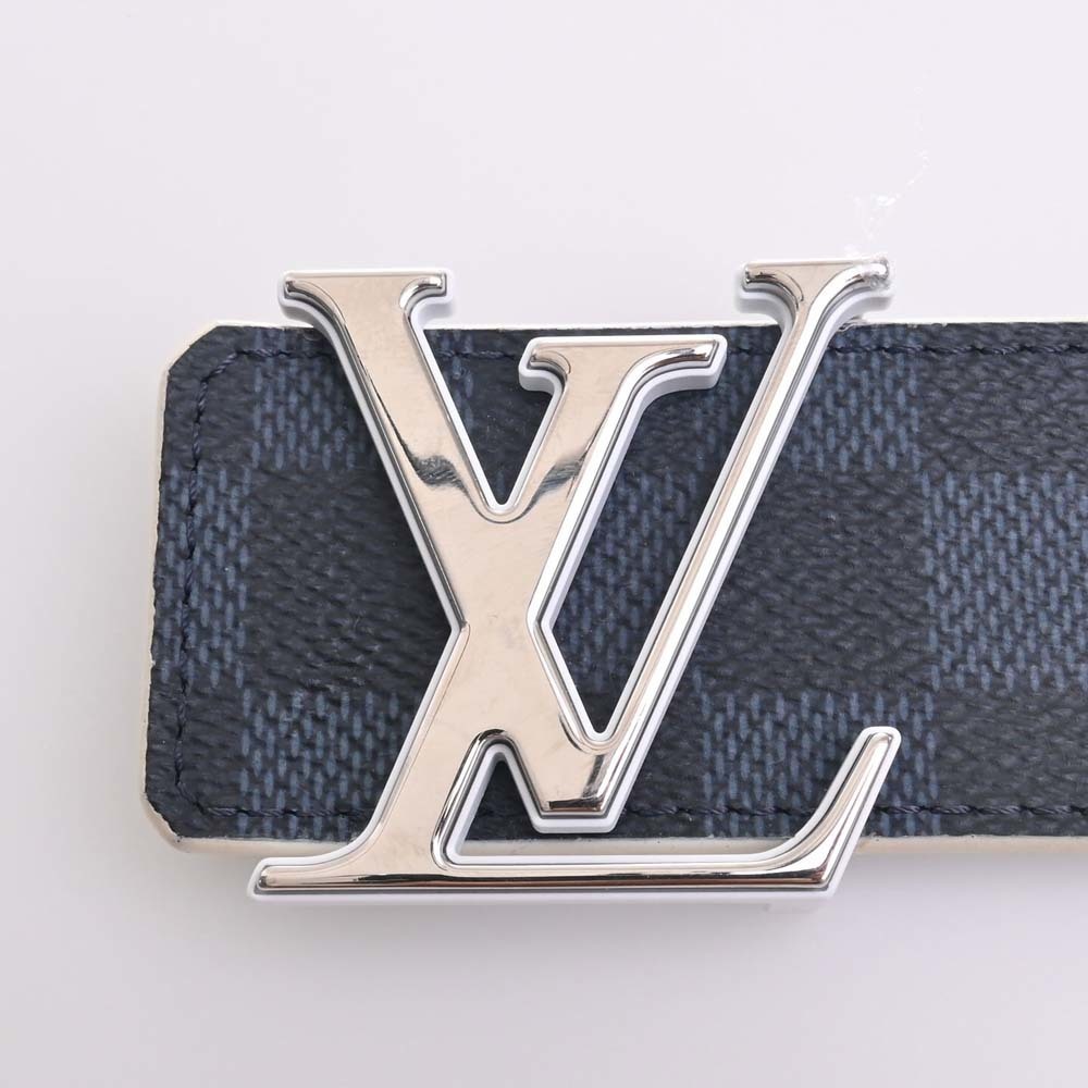 LOUIS VUITTON Damier Cobalt LV Suntulle Reversible Belt #95 M9925