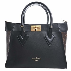 Louis Vuitton Black Leather and Monogram On My Side PM Tote Bag Louis  Vuitton