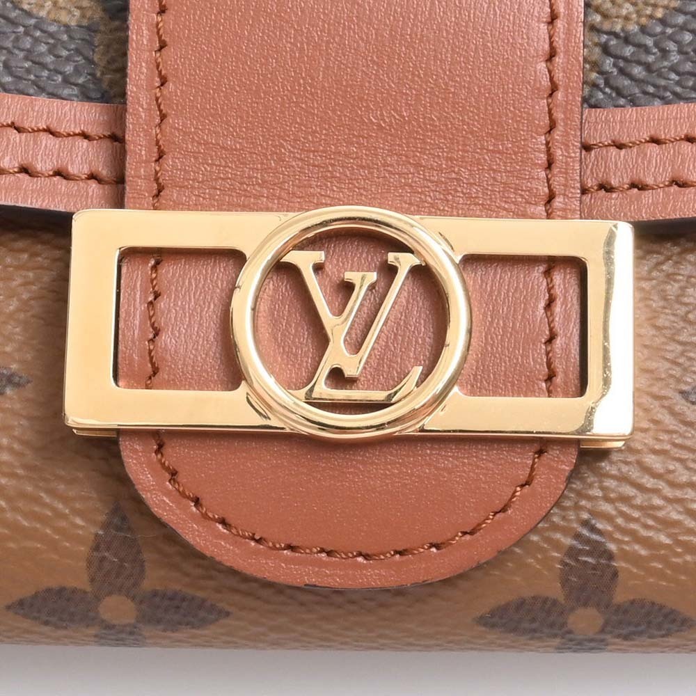 Louis+Vuitton+M68725+Monogram+Reverse+Portefeuille+Dauphine+