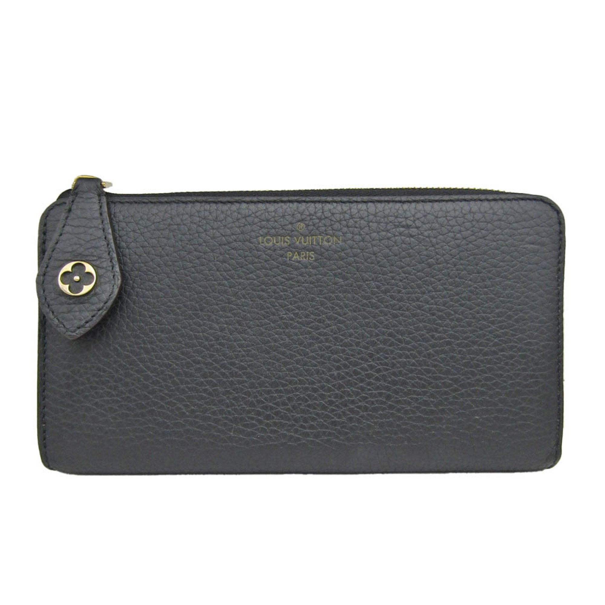 Louis Vuitton Taurillon Comete Wallet M63102 Women's  Taurillon Leather Long Wallet (bi-fold) Noir