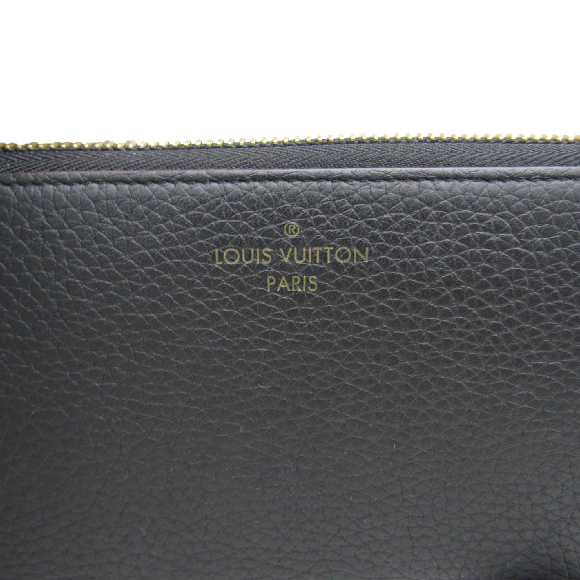 Louis Vuitton Taurillon Comete Wallet M63102 Women's  Taurillon Leather Long Wallet (bi-fold) Noir