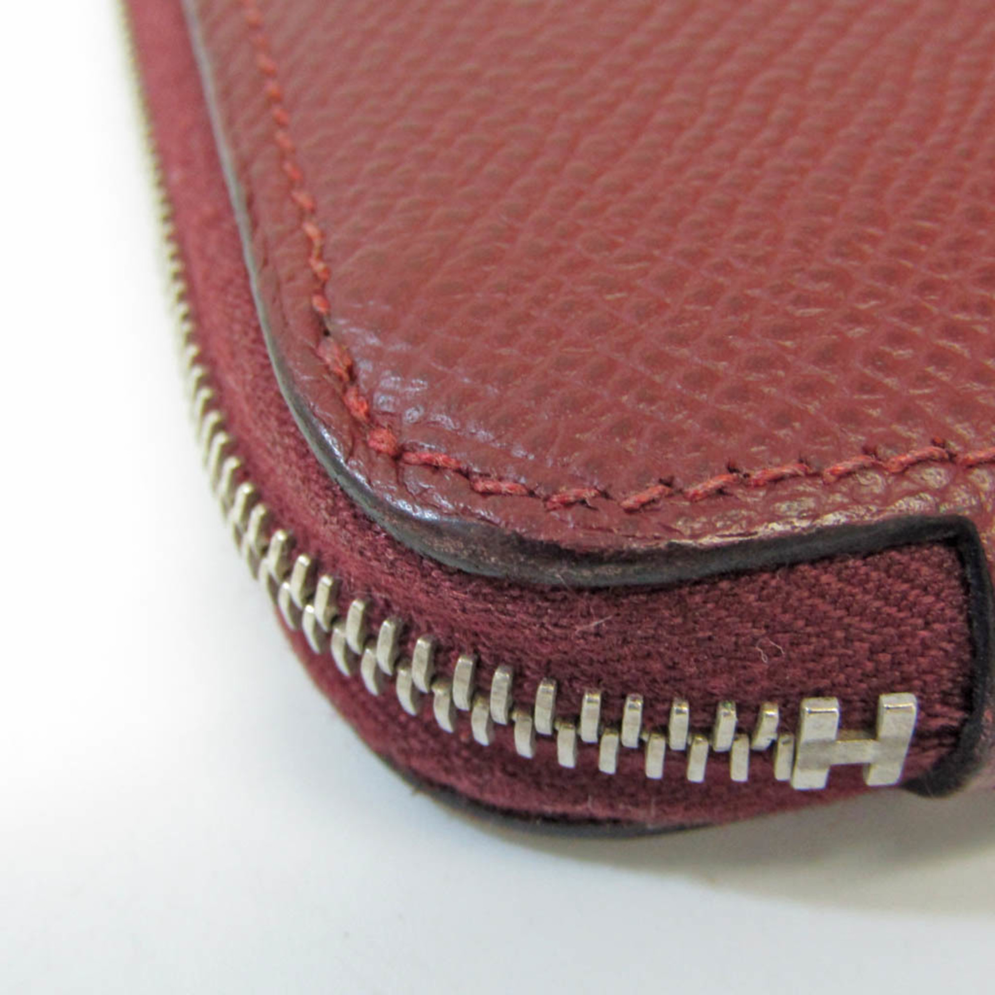 Hermes Silk'in Azap Long Women's Epsom Leather Long Wallet (bi-fold) Rouge H