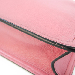 Prada Etiquette Women's Leather Shoulder Bag Pink