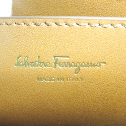 Salvatore Ferragamo Gancini AU-21 H002 Women's Leather Shoulder Bag Light Brown
