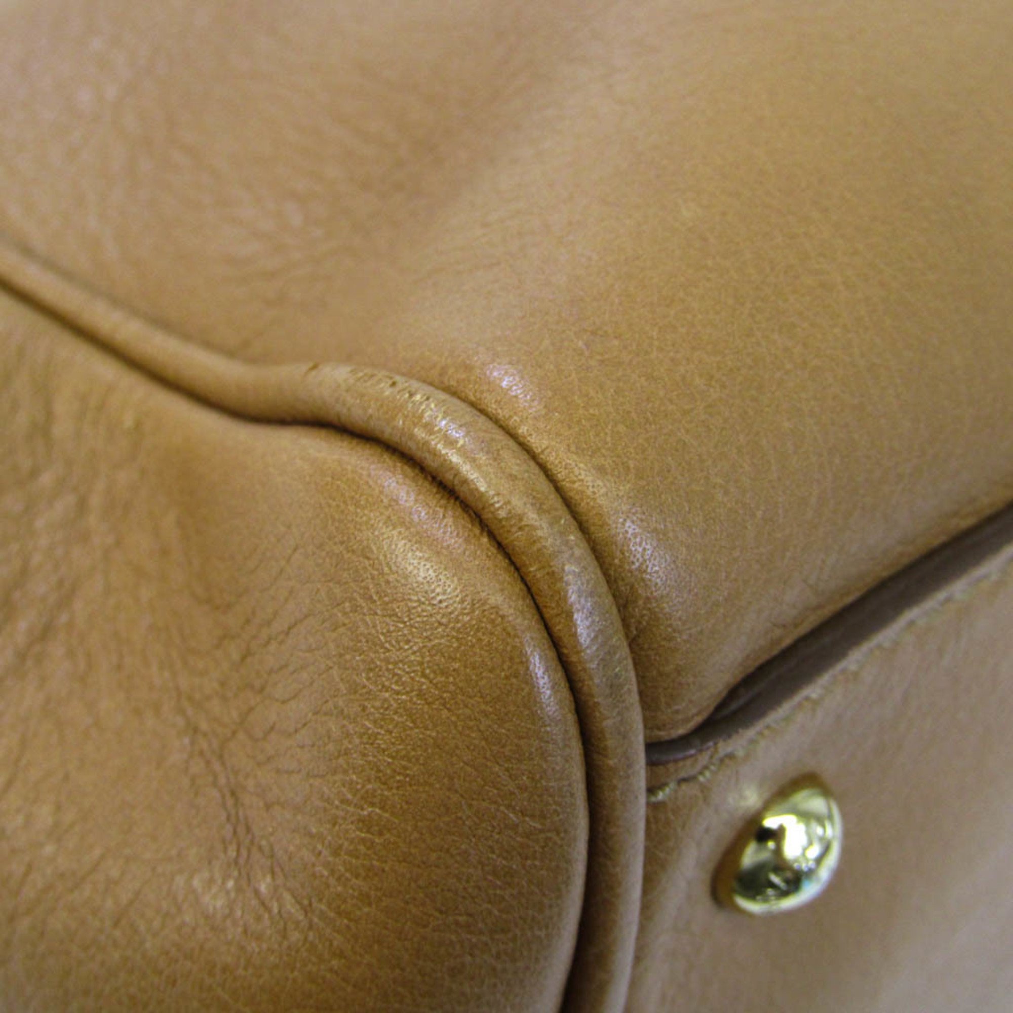 Dolce & Gabbana Women's Leather Handbag,Shoulder Bag Light Brown