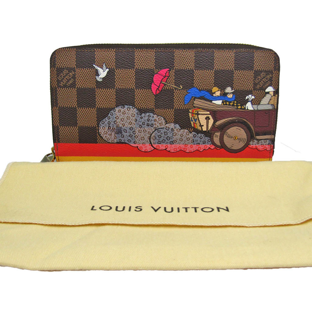 Louis Vuitton Damier Ebene Canvas Multiple Bifold Wallet Louis