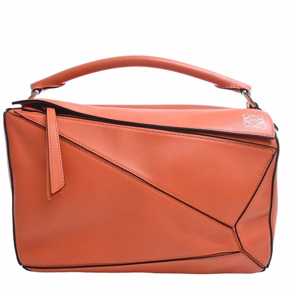 Loewe Puzzle Bag Tan Leather SMALL 2WAY Handbag New