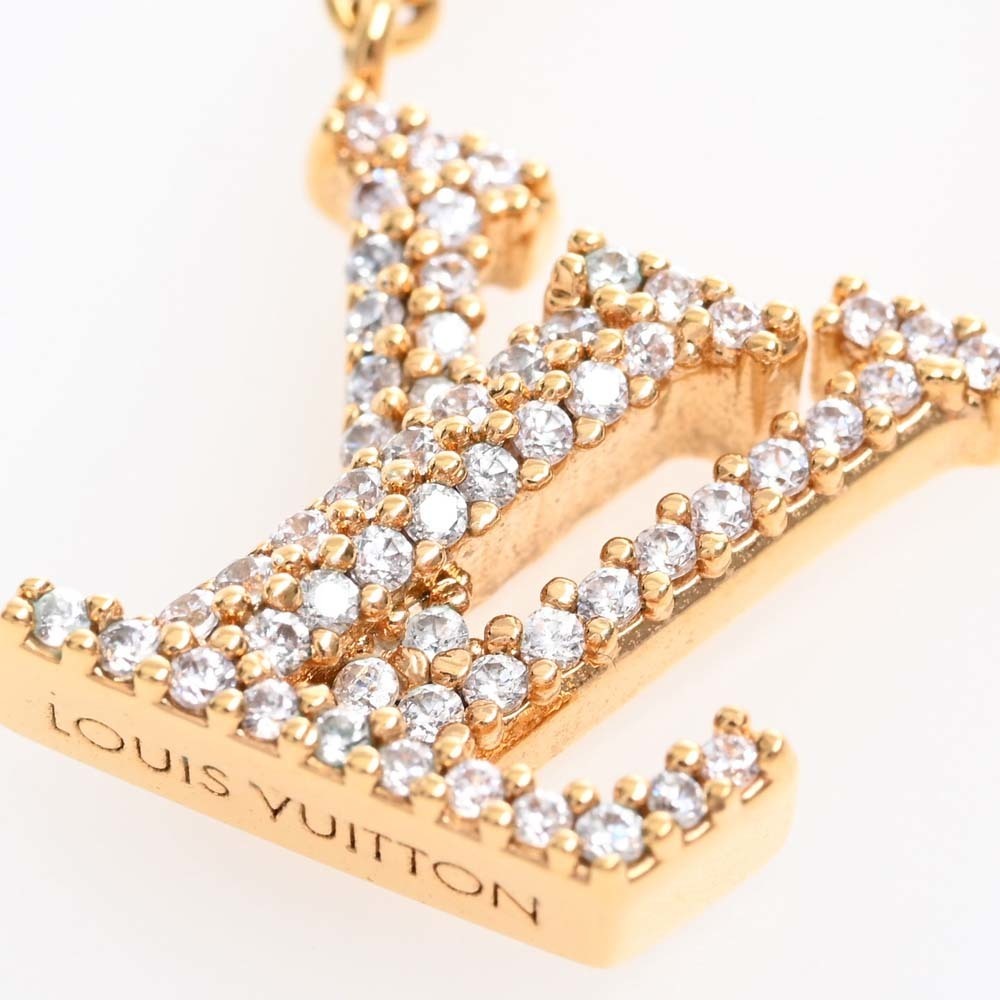 LOUIS VUITTON Rhinestone Collier LV Iconic Necklace M00596 Gold Women's |  eLADY Globazone