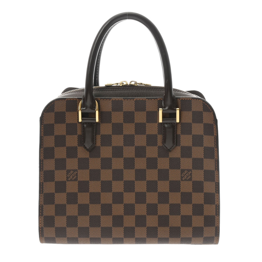 Louis Vuitton Tote in brown checkered canvas and brown leather