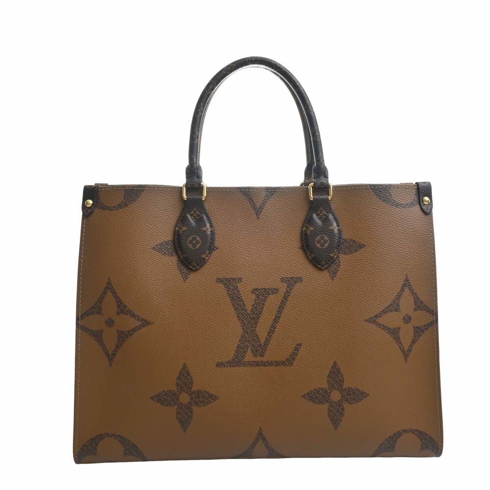 LOUIS VUITTON Monogram Giant Reverse On the Go MM Handbag M45321 Brown  Women's