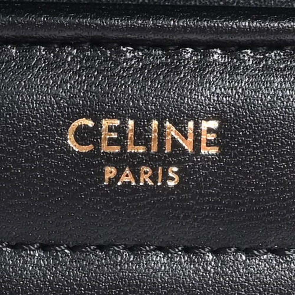 Chain Shoulder Bag Matelasse Monochrome Celine Black, Black, One Size
