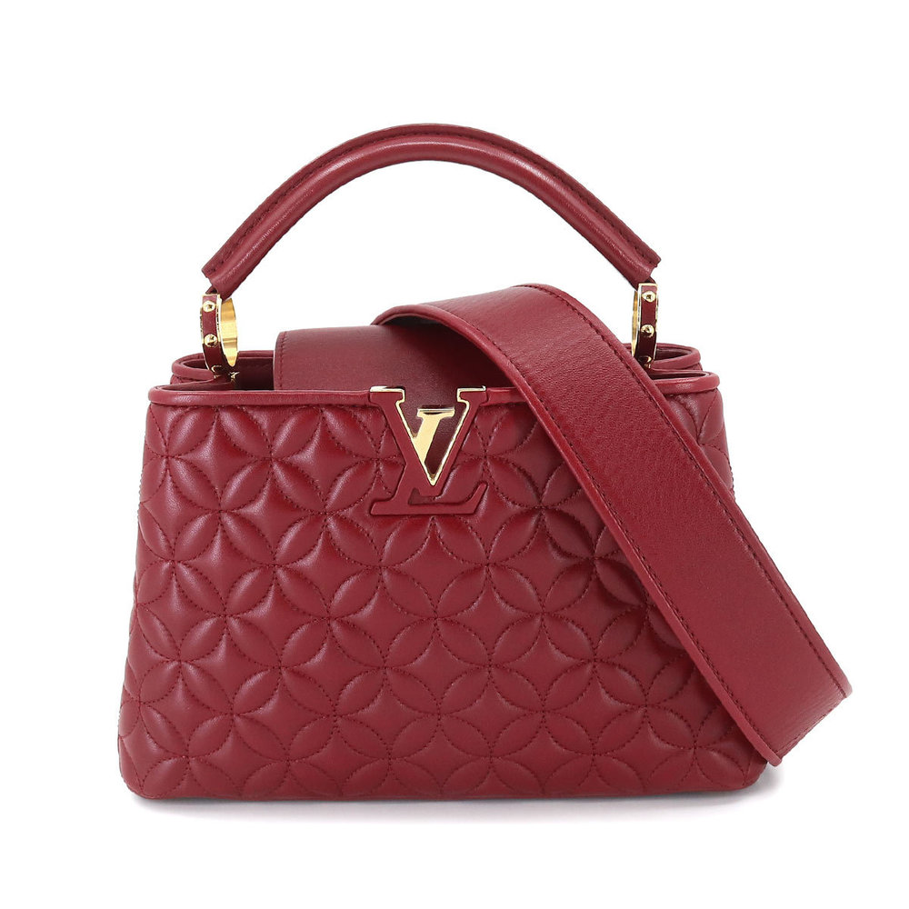 NEW Louis Vuitton Capucines BB Red Leather Shoulder bag/Satchel