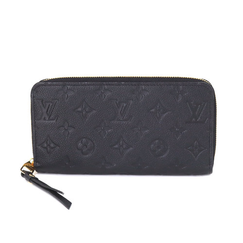 Louis+Vuitton+M61864+Monogram+Empreinte+Zippy+Wallet+-+Black for