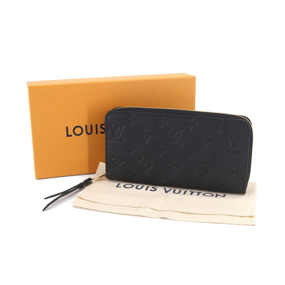 Louis Vuitton Monogram Empreinte Zippy Wallet M61864 Noir 