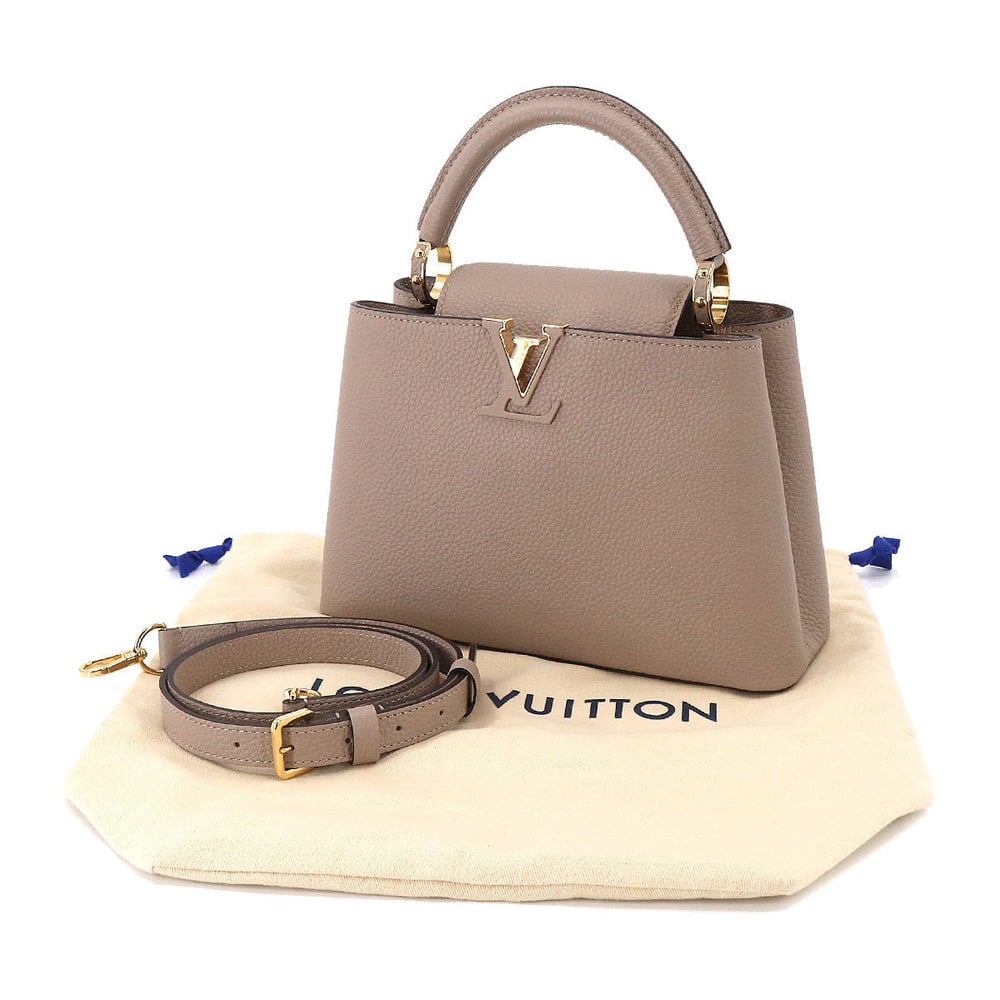 Louis Vuitton Taurillon Capucines BB Mint and Burgundy For Sale at