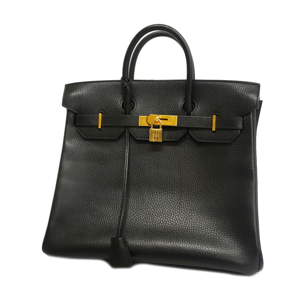 Hermes Ardennes Leather 35 Birkin Bag Black