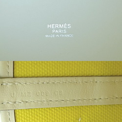 Hermes Picotan Lock Cargo PM U engraved with sticker on the bottom studs Women's handbag Swift Jaune Citron x Nata (Palladium)