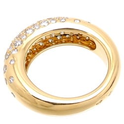 Chaumet Annaud Diamond Women's Ring 750 Yellow Gold No. 10