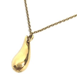 Tiffany TIFFANY & Co. Elsa Peretti Teardrop Pendant Necklace K18 750 YG Yellow Gold
