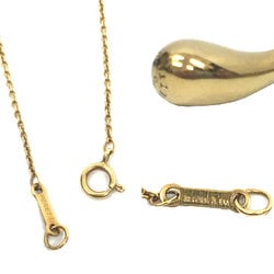 Tiffany TIFFANY & Co. Elsa Peretti Teardrop Pendant Necklace K18 750 YG Yellow Gold