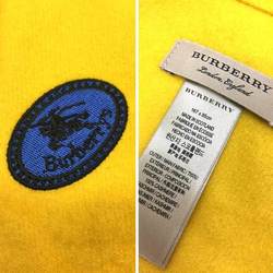 Burberrys Burberry Cashmere Muffler Triangle Yellow Unisex