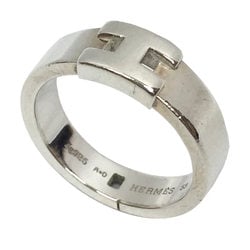 HERMES Hermes Ring Hercules H Motif AG925 Silver ♯53 Daily size approx. 13 Men's Women's