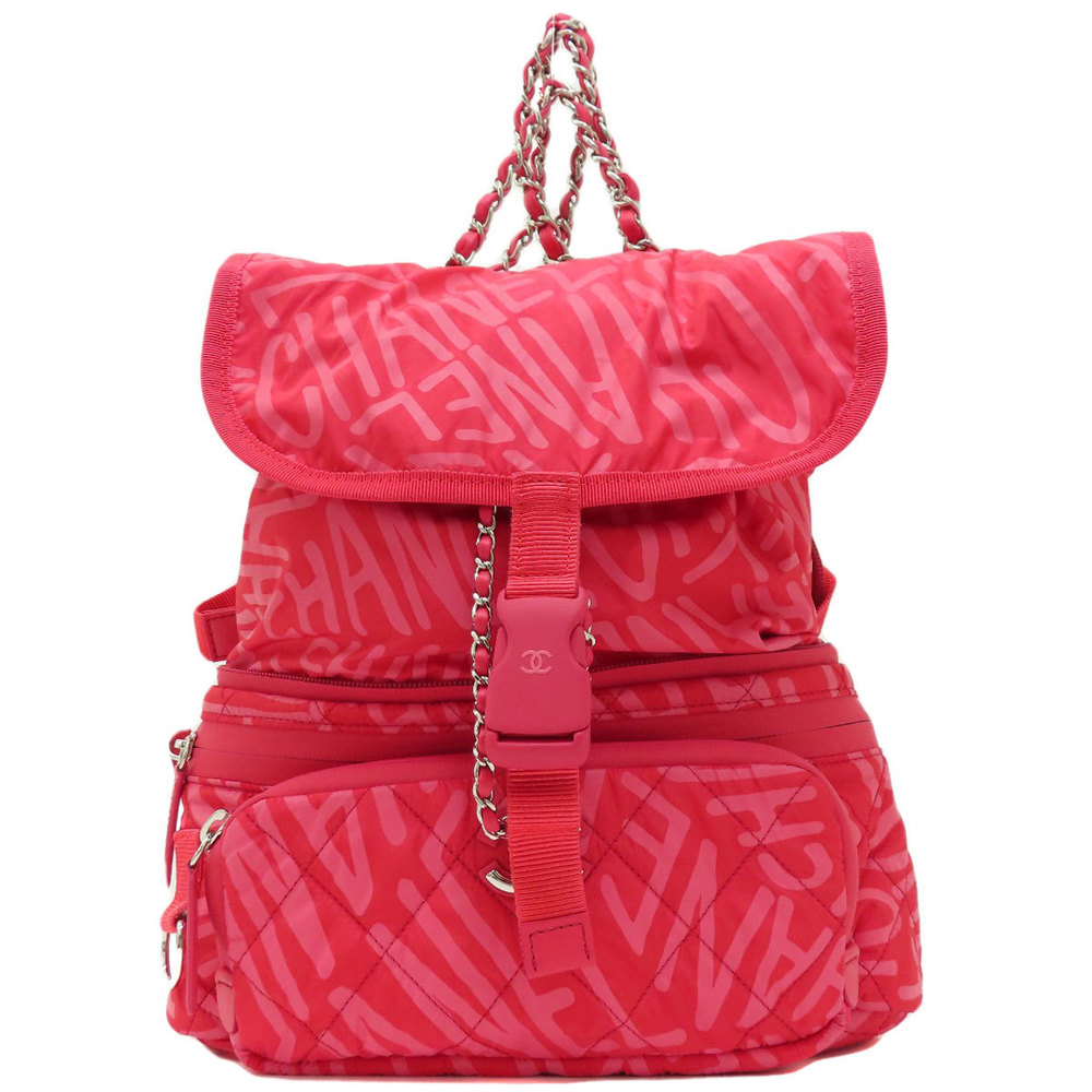 nylon chanel backpack