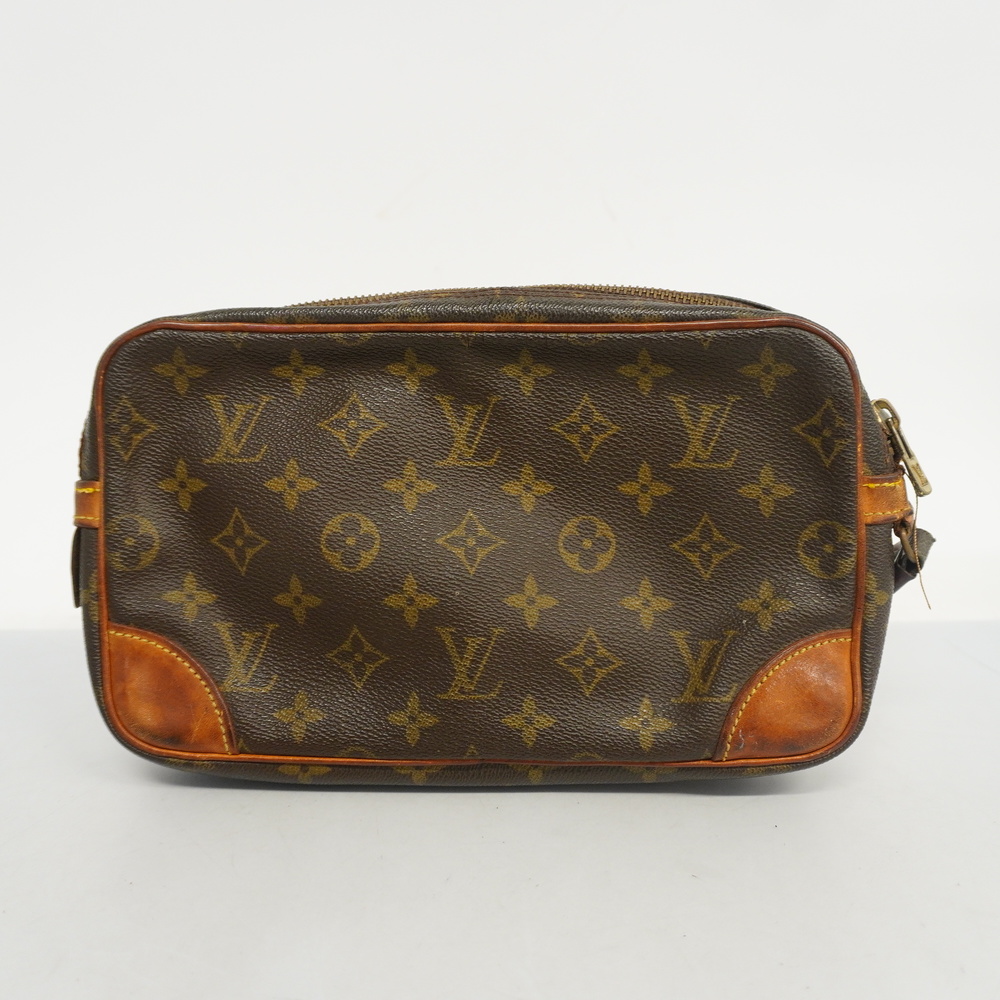 Auth Louis Vuitton Monogram Marley Dragonne GM M51825 Men's Clutch