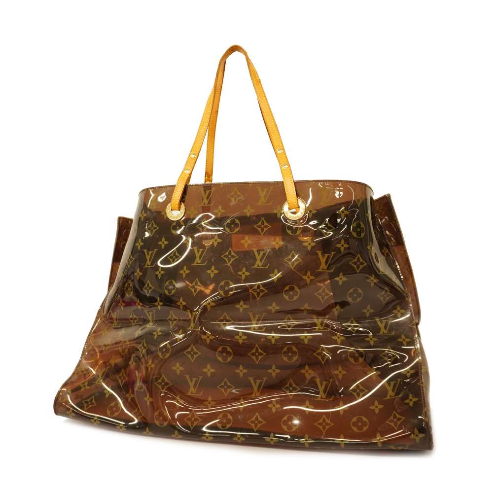 3ae5139] Auth Louis Vuitton Tote Bag Monogram Vinyl Hippo Cruise