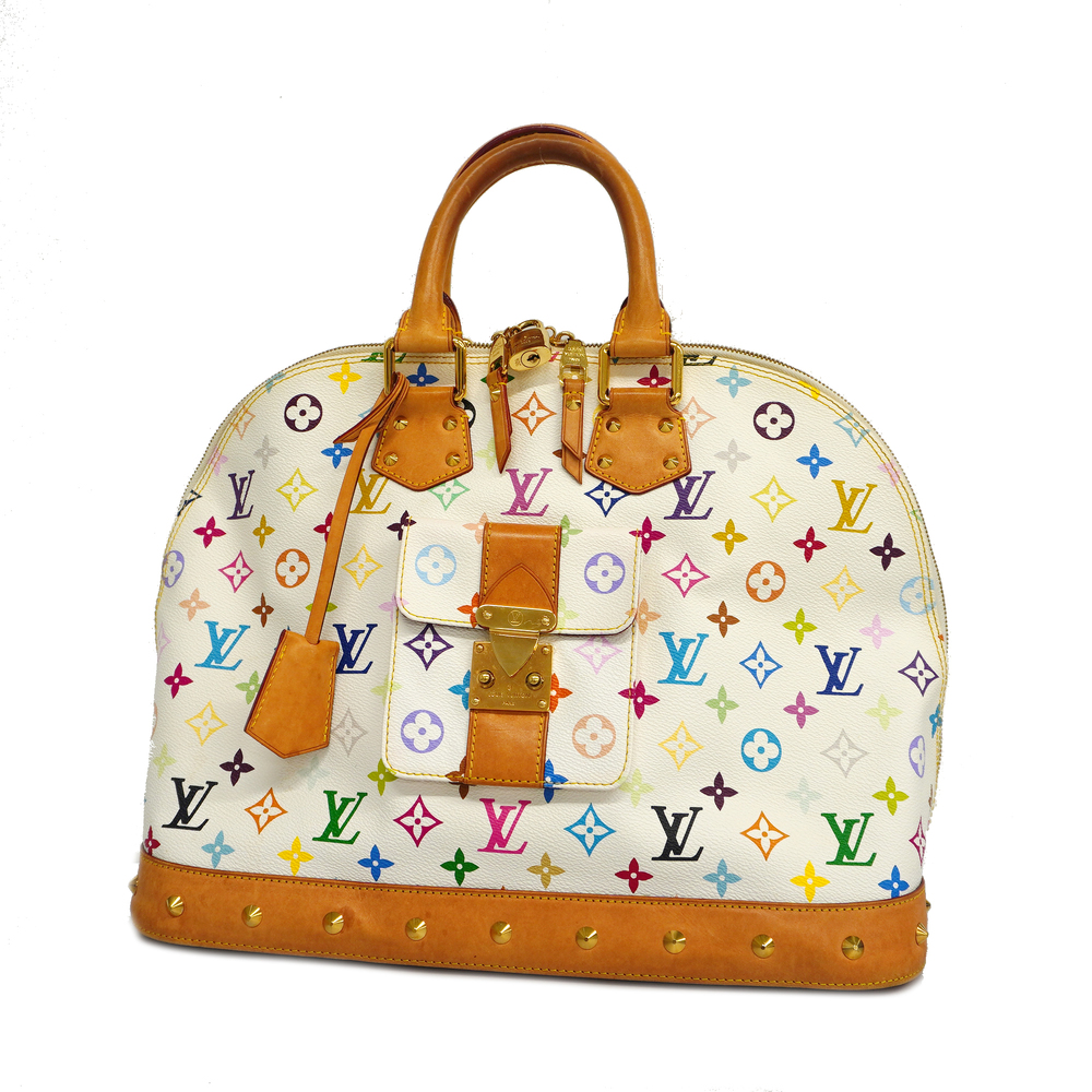 3ae5079] Auth Louis Vuitton Handbag Monogram Multicolor Alma GM